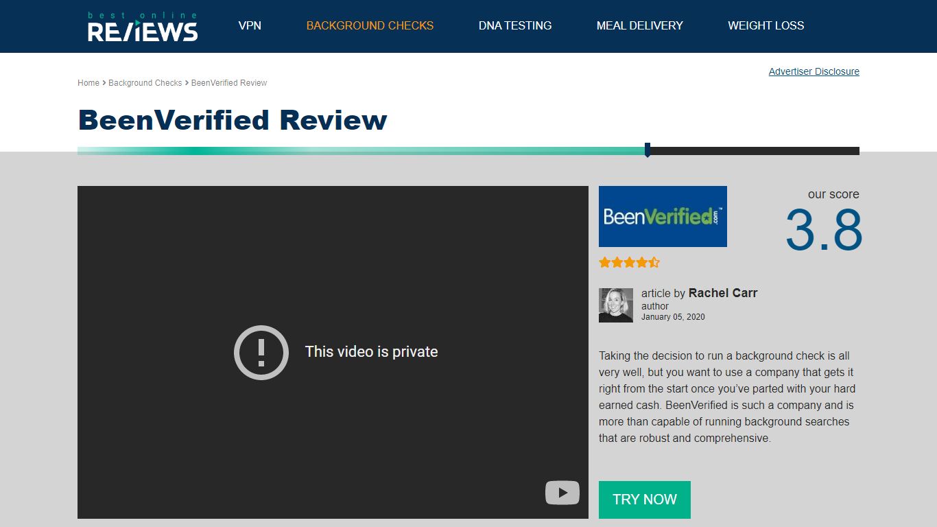 BeenVerified Review | Background Checks | Bestonlinereviews.com